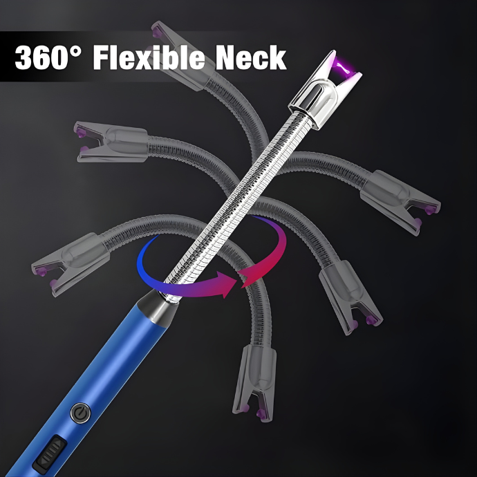 360° Flexible Electric Rechargeable Type - C Kitchen Lighter ( FREE DELIVERY )